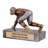 Same Day Awards Premium Football Lineman Resin Trophy Award 8 Inches  Multi-Color Football Player Figurine on Solid Resin Base  Includes Custom Engraving view 2