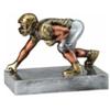 Same Day Awards Premium Football Lineman Resin Trophy Award 8 Inches  Multi-Color Football Player Figurine on Solid Resin Base  Includes Custom Engraving view 3