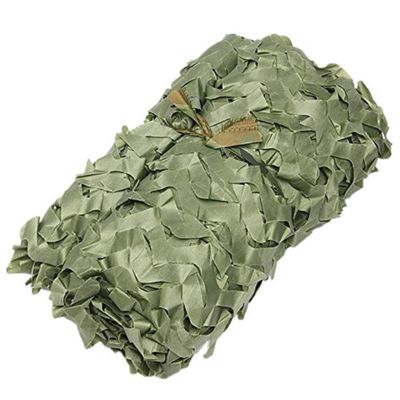 Vrgadonor Heavy-Duty 210D Camouflage Net Suitable for Covering Mountainous Engineering Buildings, Industrial, Civilian and Decoration. Pure Green 10x13.3ft/3x4m