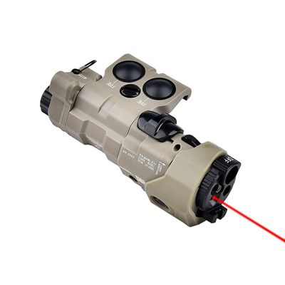 Plastic ML C+ Box Laser Sightswith IR Laser + Red/Green/Blue Laser Sight + IR Fill Light + Strobe/Momentary/Constant Modes Whitelight LED 220 Lumens Flashlightfor 20mm Rail (Red Laser DE)