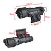 Metal ML C+ Box Laser Sightswith IR Laser + Red/Green/Blue Laser Sight + IR Fill Light + Strobe/Momentary/Constant Modes Whitelight LED 220 Lumens Flashlightfor 20mm Rail (Red Laser BK) view 4