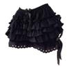 Shinsto Womens Lace Trim Layered Ruffle Bloomers Shorts Pumpkin Pants Pettipants T0054#Black Large view 4