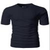 H2H Mens Short Sleeve v Neck t Shirts Navy US 2XL /Asia 3XL (CMTTS0197) view 3
