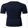 H2H Mens Short Sleeve v Neck t Shirts Navy US 2XL /Asia 3XL (CMTTS0197) view 4