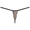 Botmois Sexy Men's Leopard Mini Bikini Thong Underwear Diamond Back Tangas Minimum Coverage G-string Underpants Hot Jockstap 3-Pack(Stripe Leopard) L view 2