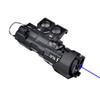 Metal ML C+ Box Laser Sightswith IR Laser + Red/Green/Blue Laser Sight + IR Fill Light + Strobe/Momentary/Constant Modes Whitelight LED 220 Lumens Flashlightfor 20mm Rail (Blue Laser BK) view 1