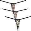 Botmois Sexy Men's Leopard Mini Bikini Thong Underwear Diamond Back Tangas Minimum Coverage G-string Underpants Hot Jockstap 3-Pack(Stripe Leopard,Small Brown Leopard,Big Stripe Leopard) M view 1