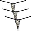 Botmois Sexy Men's Leopard Mini Bikini Thong Underwear Diamond Back Tangas Minimum Coverage G-string Underpants Hot Jockstap 3-Pack(Big Stripe Leopard) XL view 1
