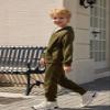 Arshiner Boys' 2 Piece Athletic Tracksuit Jogging Sets Outfit Sweatsuit Zip Up Hoodie and Active Pants for Kids 5-14 Years view 3