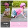 FIODAY Kids Knee and Elbow Pads Wrist Guards Adjustable Protective Gear Set for Girls Boys Inline Skating Biking Skateboard Scooter, Pink, 3-8 Years view 2