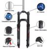 BUCKLOS 27.5inch MTB QR Manual Air Suspesion Fork & 11PCS Headset Aluminium Alloy Spacer Black view 2