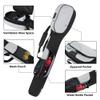 GOBUROS Lacrosse Stick Bag for Men Women, Padded Lax Equipment Bag with Separate Ventilated Shoe Compartment and Multi Pockets for Essentials, Black and Grey view 3