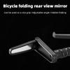 Folding 360 Degree Rotatable Bicycle Rearview Handlebar Mirror - Multifunctional Cycling Accessorie (2PCS) (Black) view 2