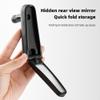 Folding 360 Degree Rotatable Bicycle Rearview Handlebar Mirror - Multifunctional Cycling Accessorie (2PCS) (Black) view 4