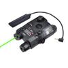 Plastic PEQ-15 Box Laser Sightswith IR Laser + Red/Green Laser Sight + IR Light Illuminator Night Vision Flashlightwith Pressure Switchfor 20mm Rail (Green Laser BK) view 1