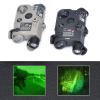 Plastic PEQ-15 Box Laser Sightswith IR Laser + Red/Green Laser Sight + IR Light Illuminator Night Vision Flashlightwith Pressure Switchfor 20mm Rail (Green Laser BK) view 4