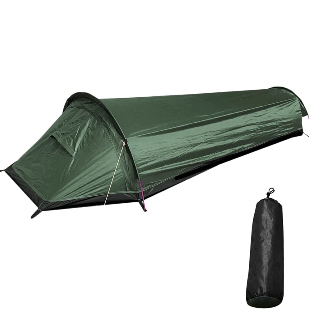 Backpacking Tent,HUIOP Backpacking Tent Outdoor Camping Sleeping Bag Tent Lightweight Single Person Tent