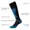 CS CELERSPORT 3 Pack Wool Ski Socks for Men and Women Skiing, Snowboarding, Cold Weather, Winter Performance Socks, Black+Lake Blue+Sky Blue, X-Large view 4