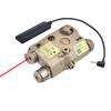 Plastic PEQ-15 Box Laser Sightswith IR Laser + Red/Green Laser Sight + IR Light Illuminator Night Vision Flashlightwith Pressure Switchfor 20mm Rail (Red Laser DE) view 1
