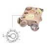 Plastic PEQ-15 Box Laser Sightswith IR Laser + Red/Green Laser Sight + IR Light Illuminator Night Vision Flashlightwith Pressure Switchfor 20mm Rail (Red Laser DE) view 3