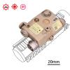 Plastic PEQ-15 Box Laser Sightswith IR Laser + Red/Green Laser Sight + IR Light Illuminator Night Vision Flashlightwith Pressure Switchfor 20mm Rail (Red Laser DE) view 4