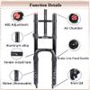 BUCKLOS 20 x 4.0 inch Fat Tire MTB Air Double Crown Suspension Fork &11PCS Headset Aluminium Alloy Spacer Black view 3