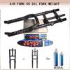 BUCKLOS 20 x 4.0 inch Fat Tire MTB Air Double Crown Suspension Fork &11PCS Headset Aluminium Alloy Spacer Black view 4