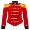 ranrann Velvet Circus Ringmaster Costume for Women Lion Tamer Blazer Jacket Coat Costume Adult Halloween Cosplay Outfit Red X-Large view 1