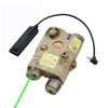 Plastic PEQ-15 Box Laser Sightswith IR Laser + Red/Green/Blue Laser Sight + Strobe/Momentary/Constant Modes Whitelight LED 200 Lumens Flashlightwith Pressure Switchfor 20mm Rail (Green Laser DE) view 1