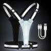 Fokia Kunbio LED Reflective Running Vest Gear,Light Up Vest Runners Night Walking USB Rechargeable,Up to 11hrs Light with Adjustable Waist/Shoulder for Women Men Kids (Black) view 1