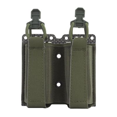 GYDEHUTJ Double Elastic Pistol Pouch,9mm Tactical Belt Magazine Holder Gap Molle Mag Bag