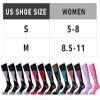 CS CELERSPORT Women's Merino Wool Ski Socks, 3 Pack Thermal Warm Winter Thick Knee High Snowboarding Skiing Socks, Black Dark Grey + Rose Red + Black Red, Medium view 3