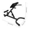 EurHomePlus Back Extension Roman Chair, AB Machine Adjustable Lengths & Angles Sit up Bench, Hip Thrust Machine, Multi-Functional Bench for Full All-in-One Body Workout view 4