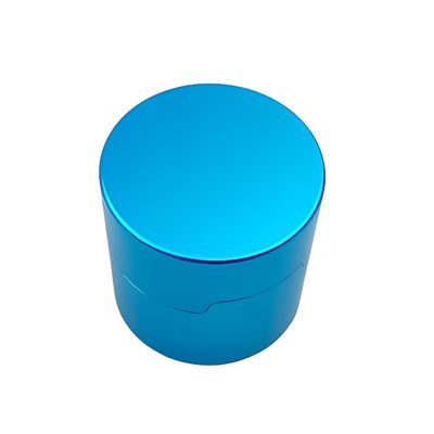 Wokyo Portable Billiard Cue Chalk Holder, Round Aluminum Cue Tip Chalk Holder for Billiard Accessories Round Chalk Octagonal Chalk General Purpose (Blue)