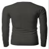 H2H Mens Lightweight Long Sleeve V-Neck T-Shirt SMOKEGRAY US XL/Asia XXL (KMTTL0374) view 4