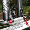 Gaderth Bike Fork Mount, Quick Release Fork Mount, MTB Road Bike Fork Lock Mount, Aluminum Alloy Bicycle Fork Block Thru Axle Wheel Holder, Car Roof Bike Rack for Truck/Trailer/Bikes Racks Black view 3