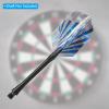 PATIKIL Slim Dart Flights, 3 Pack PET Unique Design Dart Accessories for Steel Tip Dart and Soft Tip Darts, Blue Silver Tone view 4