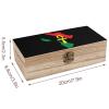 Ankh African Wooden Box with Hinged Lid Keepsake Box Little Container Case Gift for Jewelry Home Storage view 2