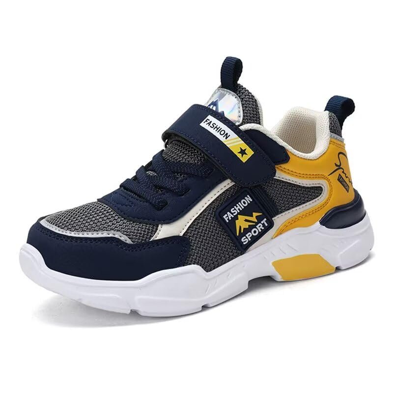 Zonkacen Children Boys Girls Lightweight Soft Anti Skid Fashion Sport Shoes for Spring Autumn Jogging Mountaineering Camping Exercise Climbing Trekking Vacation Gray 4 Big Kid