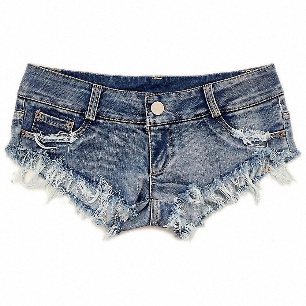 Summer Sexy Women Jeans Mini Denim Booty Shorts Ladies Club Party Short Skinny Short Blue Xxl