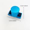Wokyo Aluminum Chalk Holder, Billiard Round Chalk Box Set, Portable Billiard Accessories Chalk Box with Mute Clip Billiard Accessories (Blue) view 2