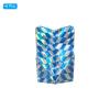 PATIKIL Slim Dart Flights, 6 Pack PET Unique Design Dart Accessories for Steel Tip Dart and Soft Tip Darts, Pale Blue Silver Tone view 3