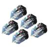 PATIKIL Slim Dart Flights, 5 Pack PET Unique Design Dart Accessories for Steel Tip Dart and Soft Tip Darts, Black Silver Tone view 1