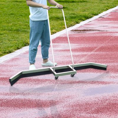 Upyouths Tennis Court Water Squeegee Broom, Basement Water Pusher Broom Surface Water Remover for Courts, Rain Sweep Rain Shuttle Basketball Tennis Court Squeegee Tennis Court Water Remover