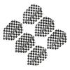 PATIKIL Slim Dart Flights, 6 Pack Aluminum Foil Unique Design Dart Accessories for Steel Tip Dart and Soft Tip Darts, Black Silver Tone view 1