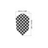 PATIKIL Slim Dart Flights, 6 Pack Aluminum Foil Unique Design Dart Accessories for Steel Tip Dart and Soft Tip Darts, Black Silver Tone view 2