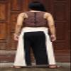 RaanPahMuang Thai Fisherman Pants Loose Yoga, Pirate, Harem, 100% Cotton, Unisex Mens Womens Kimono, Medium-Large, Muang Cotton - Leg 2 Panel - Cream Black view 3