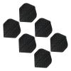 PATIKIL Slim Dart Flights, 6 Pack Aluminum Foil Unique Design Dart Accessories for Steel Tip Dart and Soft Tip Darts, Black view 1