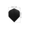PATIKIL Slim Dart Flights, 6 Pack Aluminum Foil Unique Design Dart Accessories for Steel Tip Dart and Soft Tip Darts, Black view 2