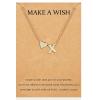 Stocking Stuffers Holiday Outfits for Women 2024 Make A Wish Necklace for Women Heart Initial Necklace Dainty Letter Necklace Trendy Alphabet Name Necklace Initial Pendant Necklace Birthday Christmas Gifts for Stocking Stuffers view 1